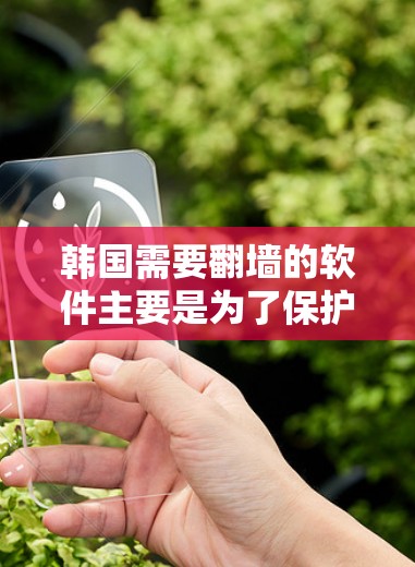 韩国需要翻墙的软件主要是为了保护个人隐私和网络空间的安全，允许用户在特定的网络设备上访问不被允许的资源。以下是关于韩国翻墙软件的详细信息